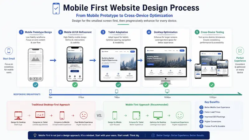 Mobile First 網站設計流程：從手機原型到跨裝置優化
